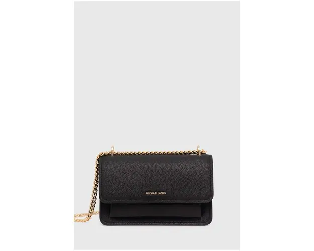 MICHAEL Michael Kors poseta de piele culoarea negru, 30T4GC7L3T