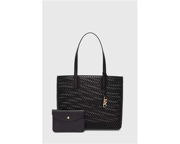 MICHAEL Michael Kors poseta de piele culoarea negru, 30T4GZAT4L
