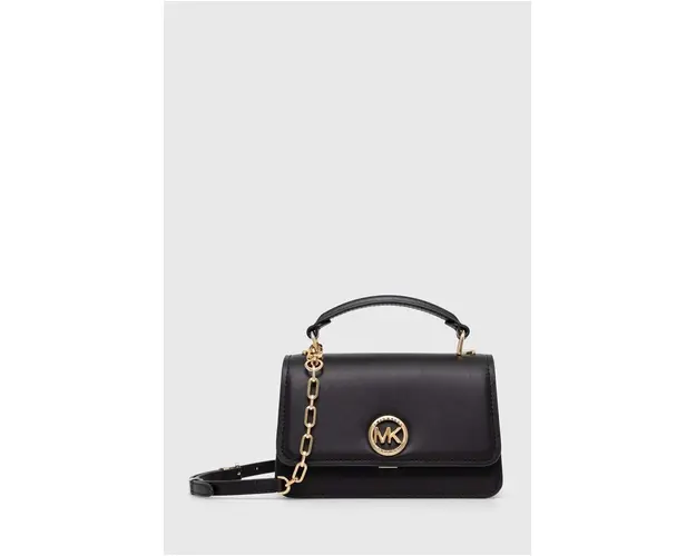 MICHAEL Michael Kors poseta de piele culoarea negru, 32T4GD8C5L