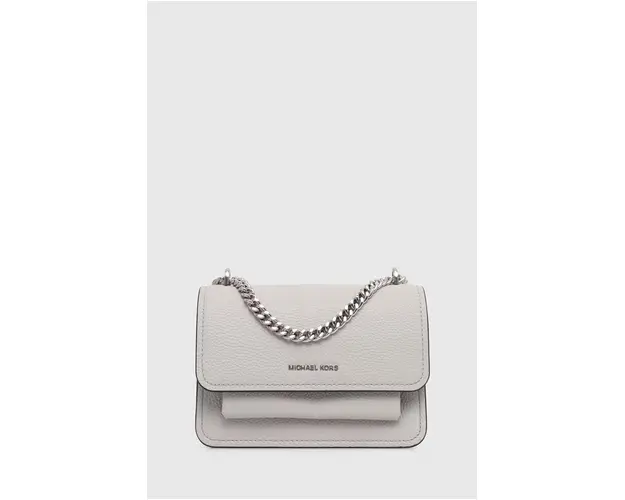 MICHAEL Michael Kors poseta de piele culoarea gri, 32T4SC7C1T