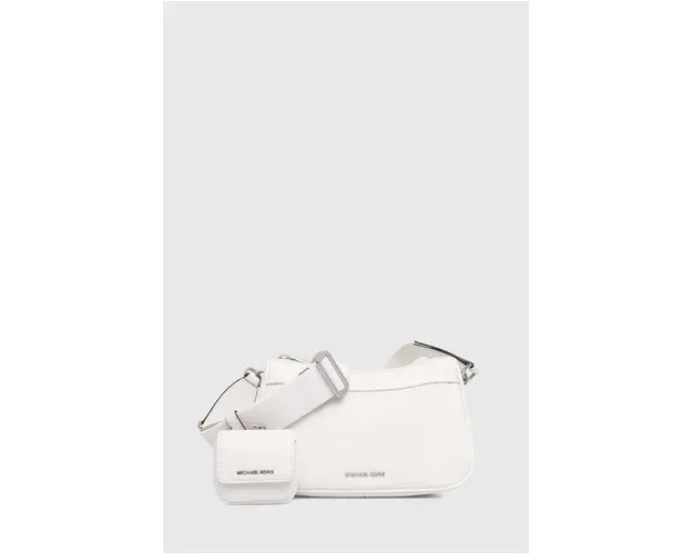 MICHAEL Michael Kors poseta de piele culoarea alb, 32T4SJ6C6T