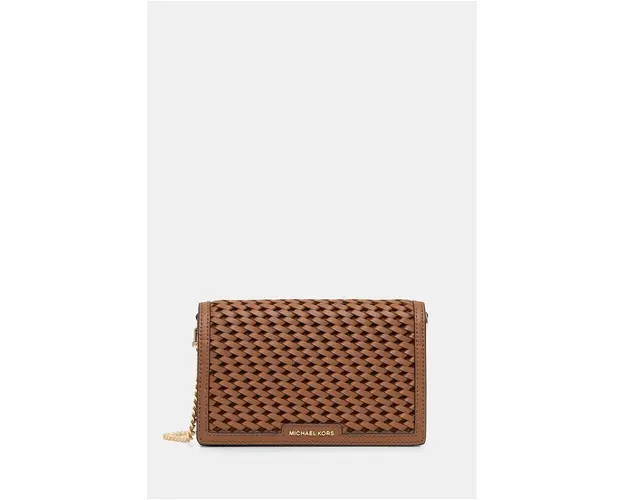 MICHAEL Michael Kors poseta de piele culoarea maro, 32T4GJ6C8L