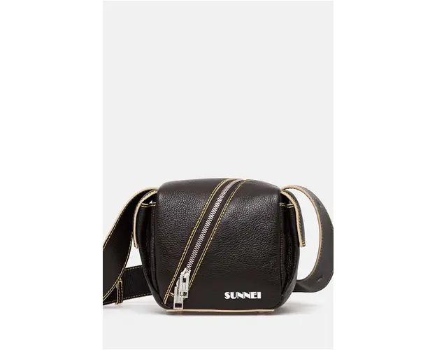 Sunnei poseta de piele culoarea maro, MACCWBAG005