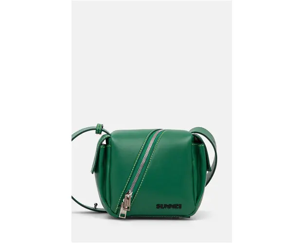Sunnei poseta de piele culoarea verde, MACCWBAG004