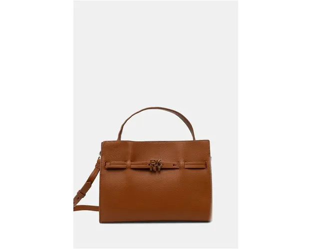 Dkny poseta de piele culoarea maro, R43NKF75