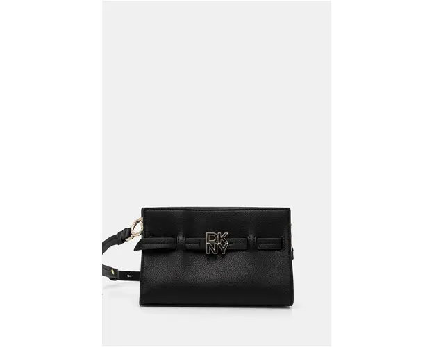 Dkny poseta de piele culoarea negru, R43NKF77