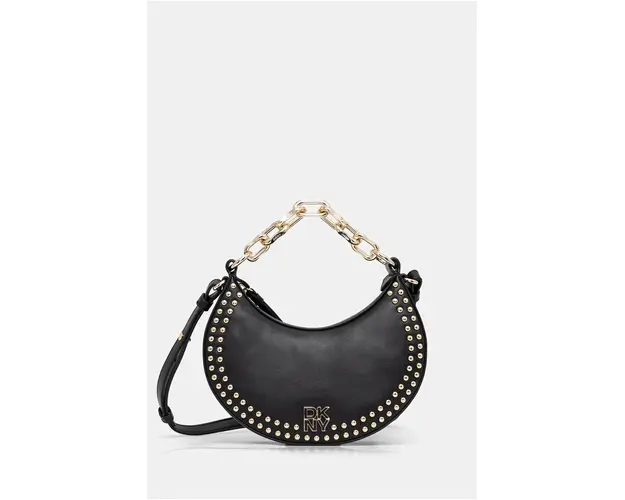 Dkny poseta de piele culoarea negru, R433YF74