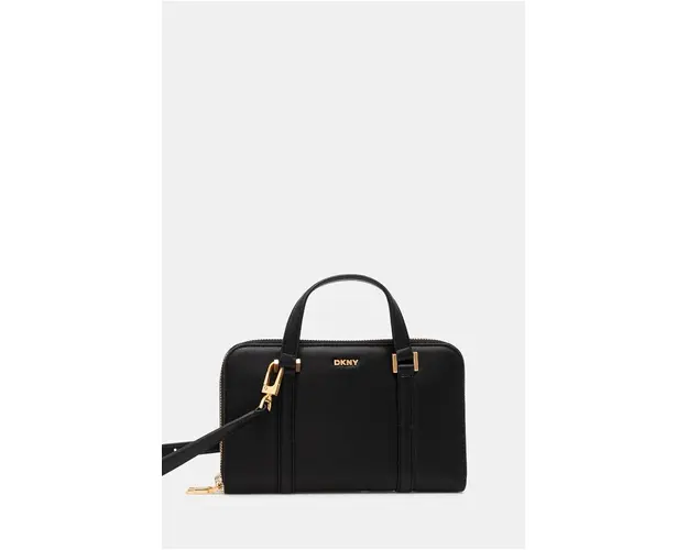 Dkny poseta de piele culoarea negru, R435KG49