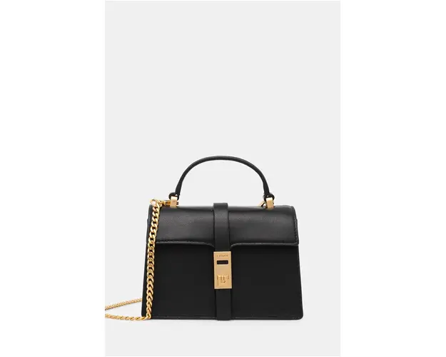 Dkny poseta de piele culoarea negru, R43NYG52