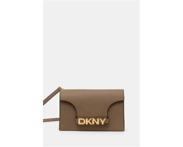 Dkny poseta de piele culoarea bej, R435OG58