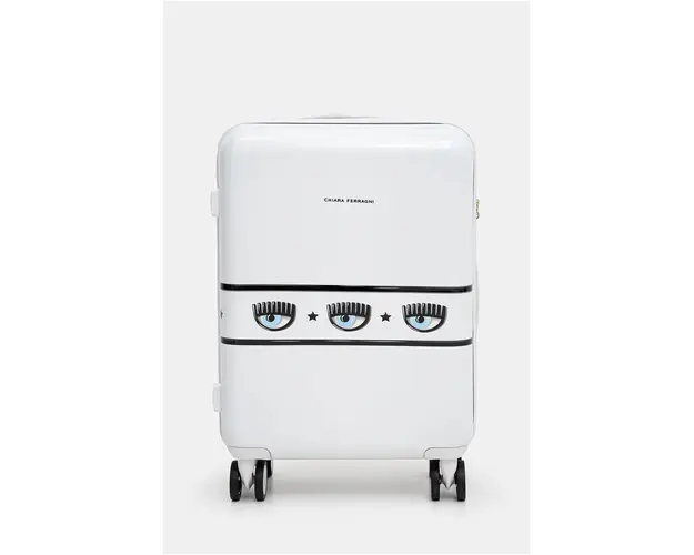 Chiara Ferragni valiza culoarea alb, 77SB0LA1