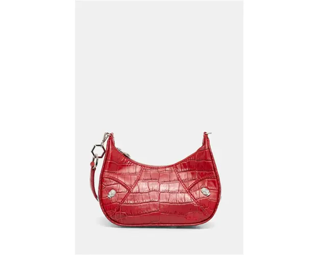 Philipp Plein poseta de piele culoarea rosu, AADA WBA2034 PLE009N