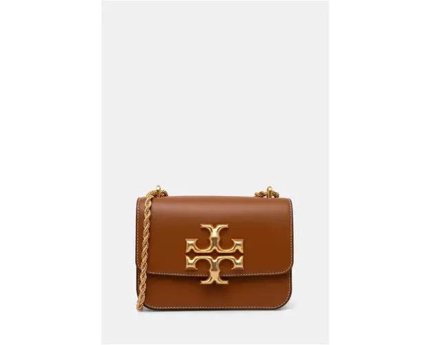 Tory Burch poseta de piele Eleanor culoarea maro, 73589