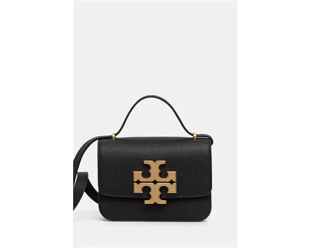 Tory Burch poseta de piele Eleanor culoarea negru, 155671