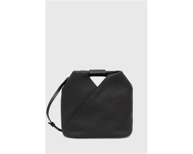 MM6 Maison Margiela poseta de piele culoarea negru, SB6WD0026