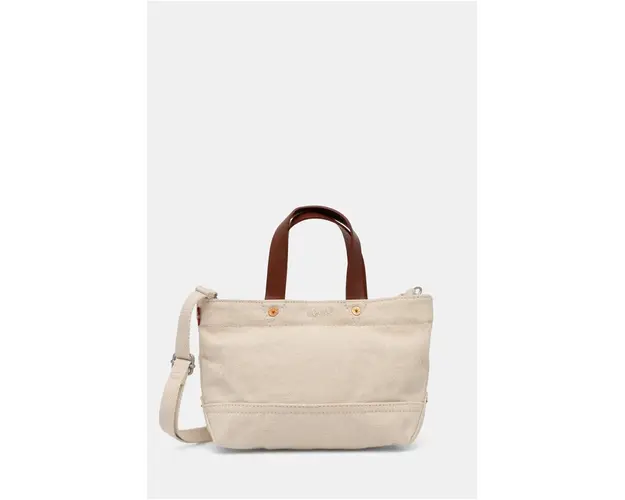 Levi's geanta de bumbac culoarea bej, 000IV-0000