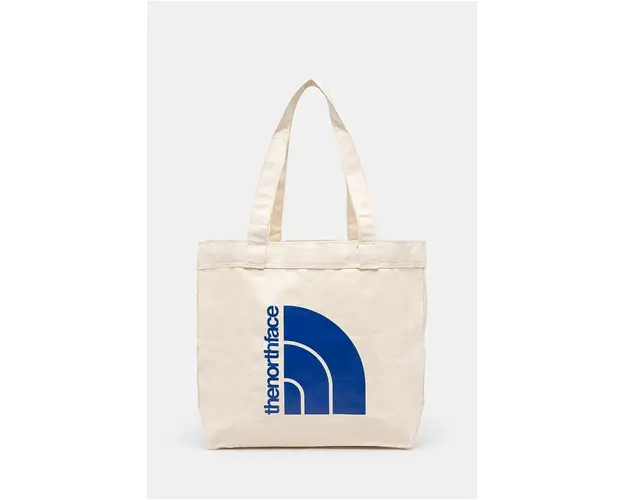 The North Face geanta de bumbac Cotton Tote culoarea bej, NF0A3VWQVEN1