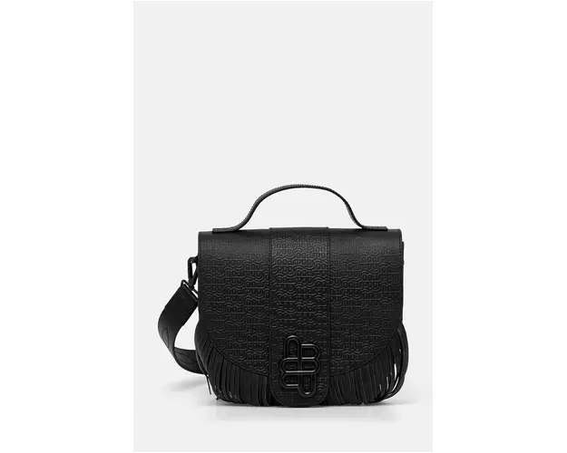 MUNTHE poseta de piele TUXAS culoarea negru, 243192024351
