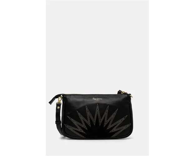 Pepe Jeans poseta de piele EDEN MAOS culoarea negru, PL031567