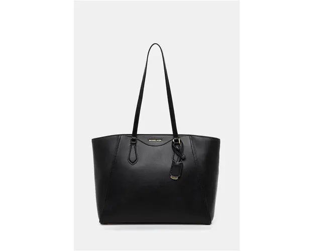 MICHAEL Michael Kors poseta de piele culoarea negru, 30F4GTBT7L