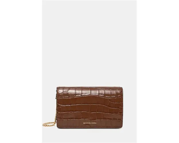 MICHAEL Michael Kors poseta de piele culoarea maro, 32F4GJ6C8E