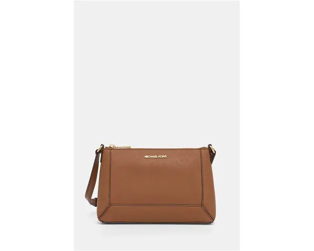 MICHAEL Michael Kors poseta de piele culoarea maro, 32F4G7XC8L