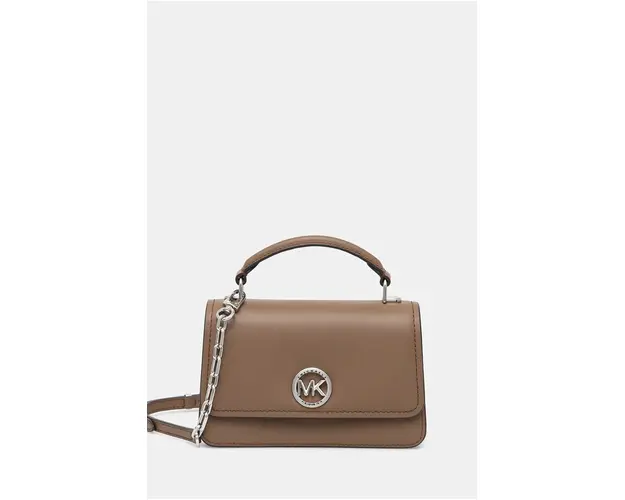 MICHAEL Michael Kors poseta de piele culoarea maro, 32T4SD8C5L