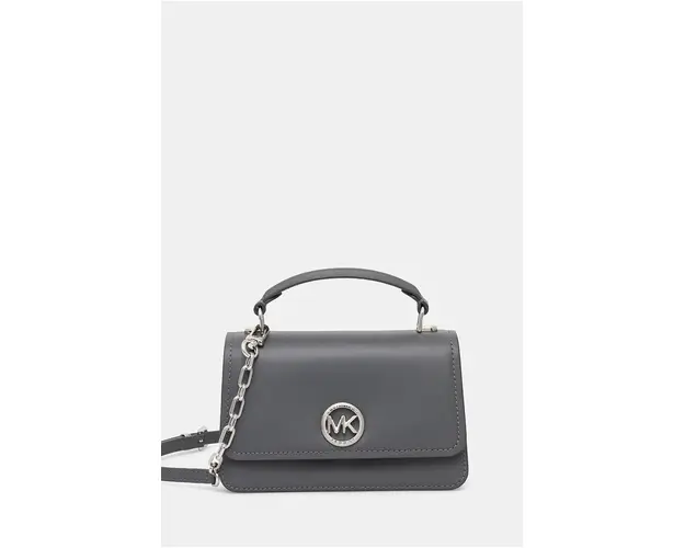 MICHAEL Michael Kors poseta de piele culoarea gri, 32T4SD8C5L