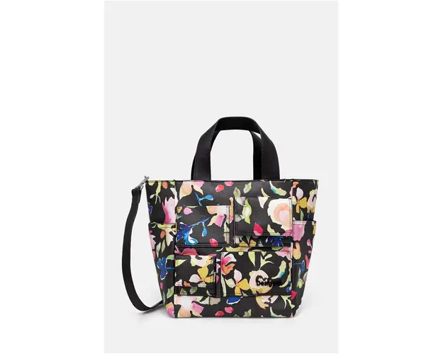 Desigual poseta POCKET PRINT VA culoarea negru, 24WAXP93