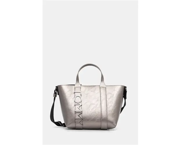 Tommy Jeans poseta culoarea argintiu, AW0AW16501