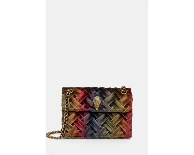 Kurt Geiger London geanta de mana din catifea FABRIC KENSINGTON 3574669789