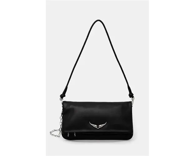 ZADIG&VOLTAIRE poseta de piele culoarea negru, LWBA02411