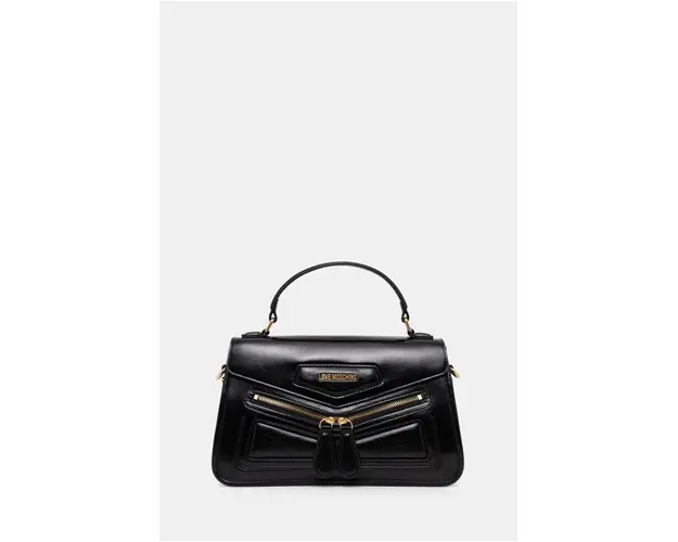 Love Moschino poseta de piele culoarea negru, JC4355PP0L