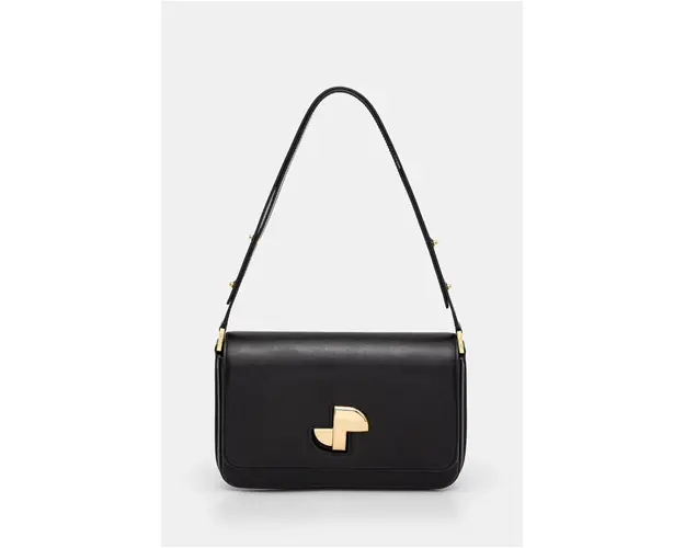 Patou poseta de piele culoarea negru, BA0175000