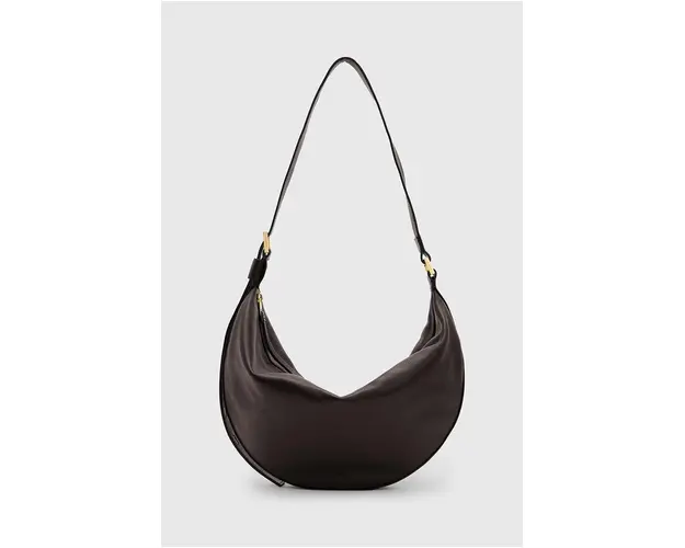 AllSaints poseta de piele HALF MOON culoarea negru, W052XB