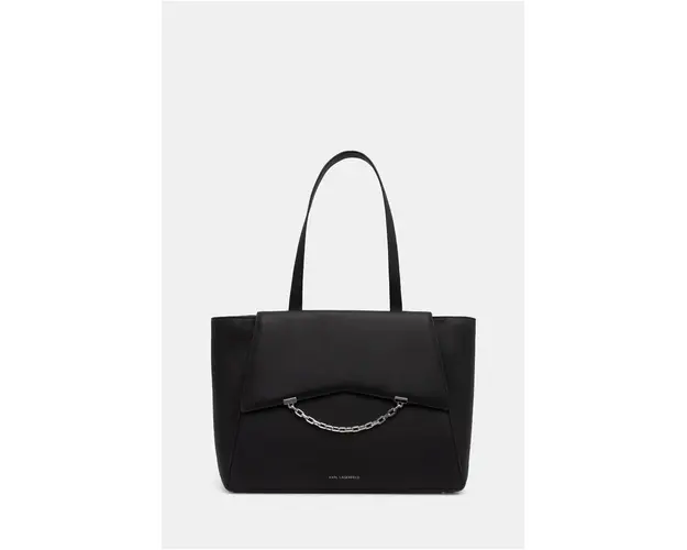 Karl Lagerfeld poseta de piele culoarea negru, 246W3001