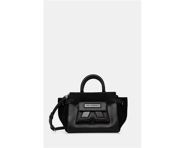 Karl Lagerfeld poseta de piele culoarea negru, 246W3055