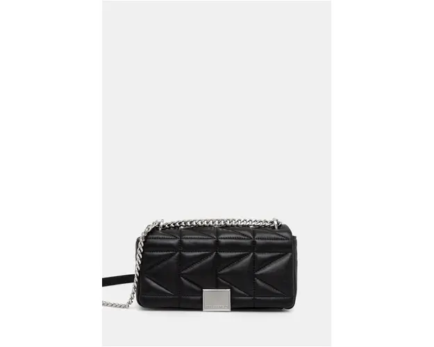 Karl Lagerfeld poseta de piele culoarea negru, 246W3089