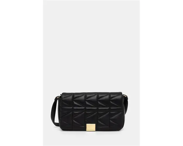Karl Lagerfeld poseta de piele culoarea negru, 246W3091