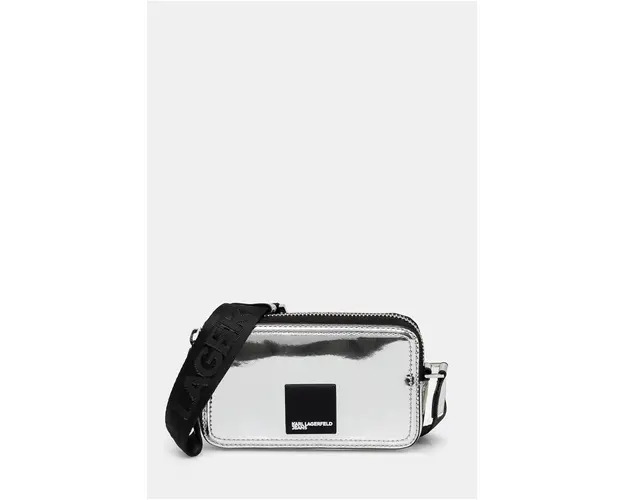 Karl Lagerfeld Jeans poseta culoarea argintiu, 246J3204