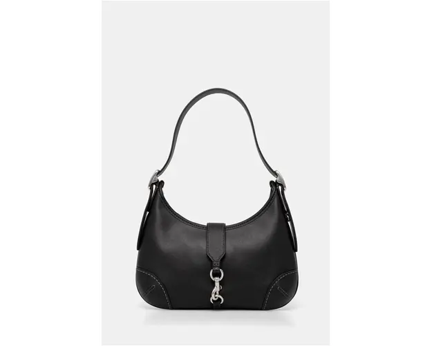 Coach poseta de piele Hamptons culoarea negru, CW642