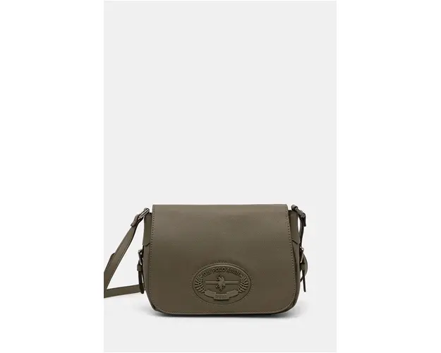 U.S. Polo Assn. poseta Retro culoarea verde, BIURQ8433WVW