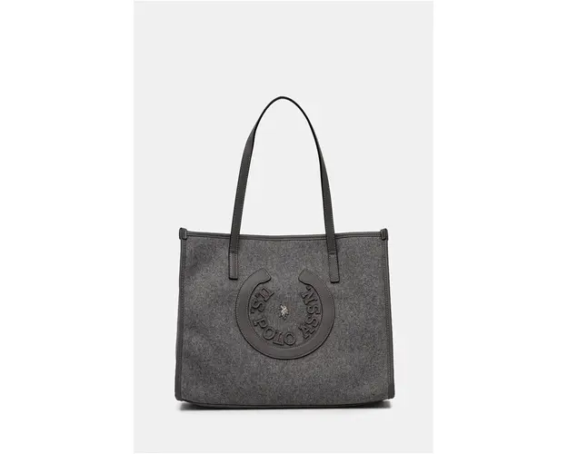 U.S. Polo Assn. poseta Stripes culoarea gri, BIUS28456WZC