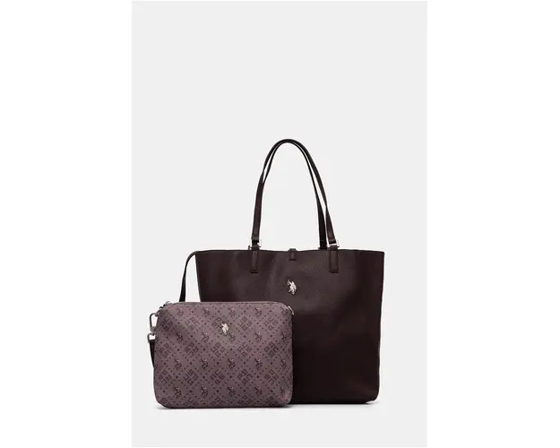 U.S. Polo Assn. poseta cu doua fete New culoarea violet, BIUM08508WVP