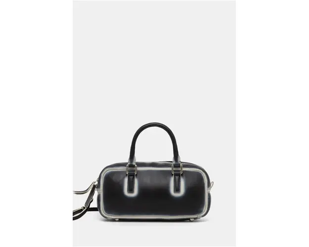 Stand Studio poseta de piele Alexa Mini Bowling Bag culoarea albastru marin, 66301-7010