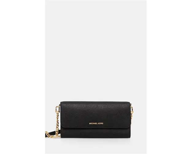 MICHAEL Michael Kors poseta piele culoarea negru, 32S4GJ6C9L