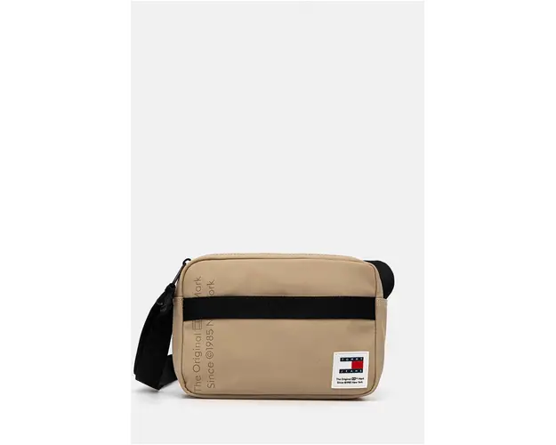 Tommy Jeans borseta culoarea bej, AM0AM12666