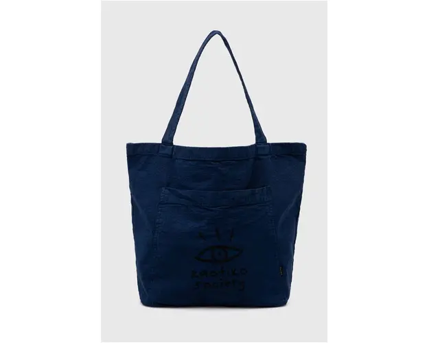 Kaotiko geanta de bumbac culoarea albastru marin, AP007-01-K002