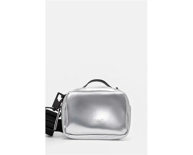 Rains borseta Box Bag Micro W3 culoarea argintiu, 14120-51