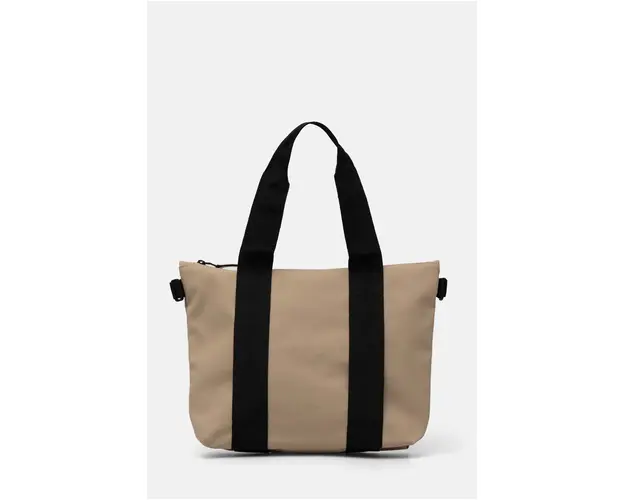 Rains geanta Tote Bag Micro W3 culoarea bej, 14180-24